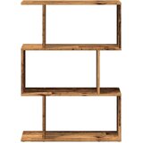Sobna pregrada / regal za knjige 3 razina 70x24x97 cm drveni | Eponuda.com