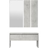  Set namještaja za hodnik siva boja betona konstruirano drvo | shoptok.hr