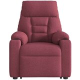  Naslonjač na podizanje od tkanine crvena boja vina | shoptok.hr