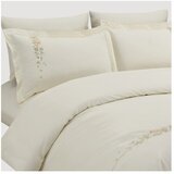 Mila Home Luxury Kremno bela posteljnina za zakonsko posteljo/podaljšana iz bombažnega satena z rjuho/6-delna 240x220 cm Maison Bloom – | Shoptok.si