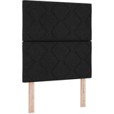  LED glava kreveta Crna tkanina | shoptok.hr