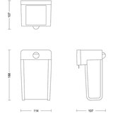 Philips LED solarna zidna svetiljka sa senzorom SHROUD LED/2,3W/3,7V IP44 | Eponuda.com