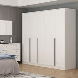 Hanah home lara - 8169 white wardrobe Cene