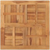 vidaXL Mizna plošča iz trdne tikovine kvadratna 80x80x2,5 cm | Shoptok.si