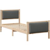 vidaXL Konstrukcija postelje z vzglavjem Temno siva 80 x 200 cm blago, (5000084575) Cene