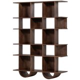 WOOOD Tamno smeđa biblioteka od masivnog manga 130x180x35 cm Sinne – | shoptok.hr