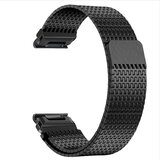 INF Združljivo z Garmin Fenix 7/8: Magnetni jekleni pašček za uro Black 22 mm, (5000079662) | Shoptok.si
