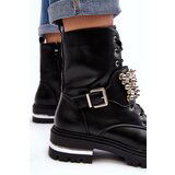 Boto Women's insulated work boots decorated black Lennen | ePonuda.com