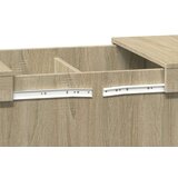 vidaXL Stolić za kavu boja hrasta 80 x 55 x 40 cm konstruirano drvo | shoptok.hr