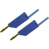 SKS Hirschmann 4mm PVC-test lead\, on both sides stackable plugs - Au\, 2\,5mm²\, 200 cm Merilni kabel 2m modra\, MLN 200/2\,5 934066702, (20423377) | Shoptok.si
