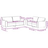  2-dijelni set sofa krem od umjetne kože | shoptok.hr