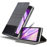 Cadorabo Case, združljiv s Samsungom v sivi črni barvi - zaščitni pokrov z magnetnim zapiranjem, stoječo funkcijo in režo za kartico, (20567055) Cene