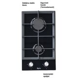 Apex Ugradna ploca na gas sa termoelementom,dve ringle,staklo | Eponuda.com