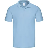 Fruit Of The Loom Blue Men's Polo Shirt Original Polo Friut of the Loom