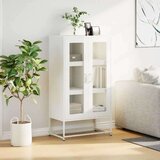 vidaXL Visoka ploča bijela 68x39x123 cm čelik | shoptok.hr