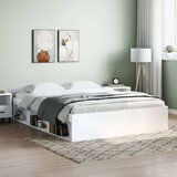 vidaXL Posteljni okvir bel 140x200 cm | Shoptok.si