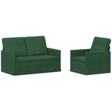  Set sofe 2 pcs Jungle zelena Kordura tekstil - Zelena boja džungle 1-Sjedalo + 2-Sjedalo (120 cm) | shoptok.hr