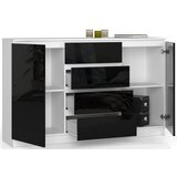 AKORD KOMODA K160 2D 4SZ CLP ČRNA SJAJ, (21702953) | Shoptok.si