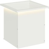 Vrtna posuda za sadnju s LED svjetlom Bijela 40 x 40 x 40 cm | shoptok.hr