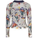 Desigual Flowpock ženski pulover s košuljnim ovratnikom bijeli | shoptok.hr