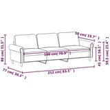  Kavč trosed temno zelen 180 cm žamet | Shoptok.si