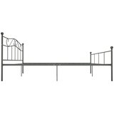  Okvir za krevet sivi metalni 180 x 200 cm | shoptok.hr