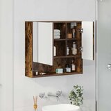  Ogledalo ormar Dimljeni hrast 59 x 17 x 55 cm Konstruirano drvo | shoptok.hr