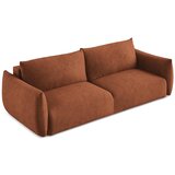 Makamii Raztegljiva sedežna garnitura iz šenilje v barvi terakote 230 cm Leila – | Shoptok.si