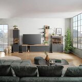 Modern Living Tv-element Jake, Antracit, Barva Hrasta | Shoptok.si