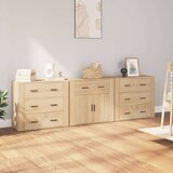  Komoda 3 kosi sonoma hrast inženirski les | Shoptok.si