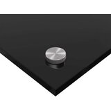 vidaXL Kuhinjski Backsplash Crni Staklo 120 x 40 cm Čvrsta | shoptok.hr