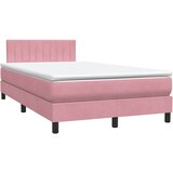 Box Spring krevet s madracem ružičasti 120x220 cm samt | shoptok.hr