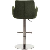 Dieter Knoll BARSKI STOL, barve nerjavečega jekla, olivno zelena | Shoptok.si