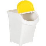  Složive kante za otpad s poklopcima 3 kom bijele PP 120 L | Eponuda.com