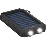 Goobay PowerBank 8.0 na sončne celice svetilka 8000 mAh črna prenosna baterija | Shoptok.si