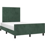  Okvir za krevet s uzglavljem tamnozeleni 120x200 cm baršunasti | shoptok.hr