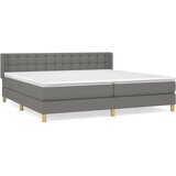 Maison Chic Box spring postelja - Vzmetna postelja z vzmetnico temno siva 180x200 cm blago SL20844, (21892804) | Shoptok.si