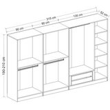 Hanah home kale - 7672 dore wardrobe | Eponuda.com