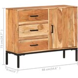  Komoda 88 x 30 x 73 cm od masivnog bagremovog drva | shoptok.hr