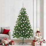  Božićno drvce s 300 LED svjetlima s stalakom Zelena 210 cm PE | shoptok.hr