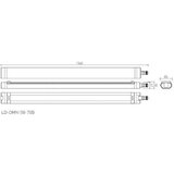 Gtv LED lampa OMNIA BIS 70W 4000K 7000lm IP65 bela