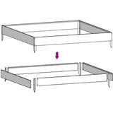 Povišena vrtna gredica 100 x 100 x 18,5 cm od čelika COR-TEN | shoptok.hr