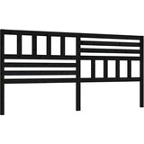  Uzglavlje za krevet crno 206 x 4 x 100 cm od masivne borovine | shoptok.hr