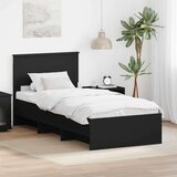 Okvir za krevet Crna 90 x 200 cm Konstruirano drvo - Crna 90 x 190 cm u