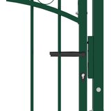  Vrata za ogradu EMMEN s šiljcima čelik 104x147 cm zelena | shoptok.hr