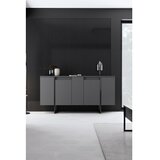 Hanah home Antracitno siva nizka komoda 160x35 cm Luxe – | Shoptok.si