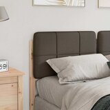  Tapecirani uzglavlje Smeđa i taupe 140 cm Čvrsto borovo drvo | Eponuda.com