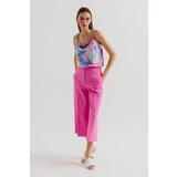 Legendww roze pantalone sa sirokim nogavicama i visokim strukom | ePonuda.com