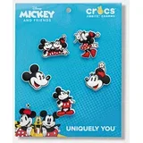 Priponke za otroške čevlje Mickey and Minnie PVC 5Pck 5-pack rdeča barva, 10015116