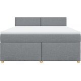  Krevet s oprugama i madracem svjetlosivi 180x200 cm od tkanine | shoptok.hr